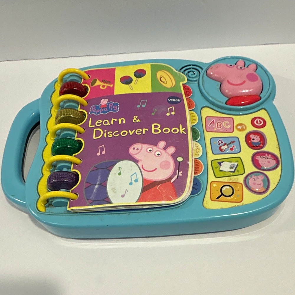VTech Peppa Pig Learn & Discover Book Electronic Learning Toy Ages 2-5